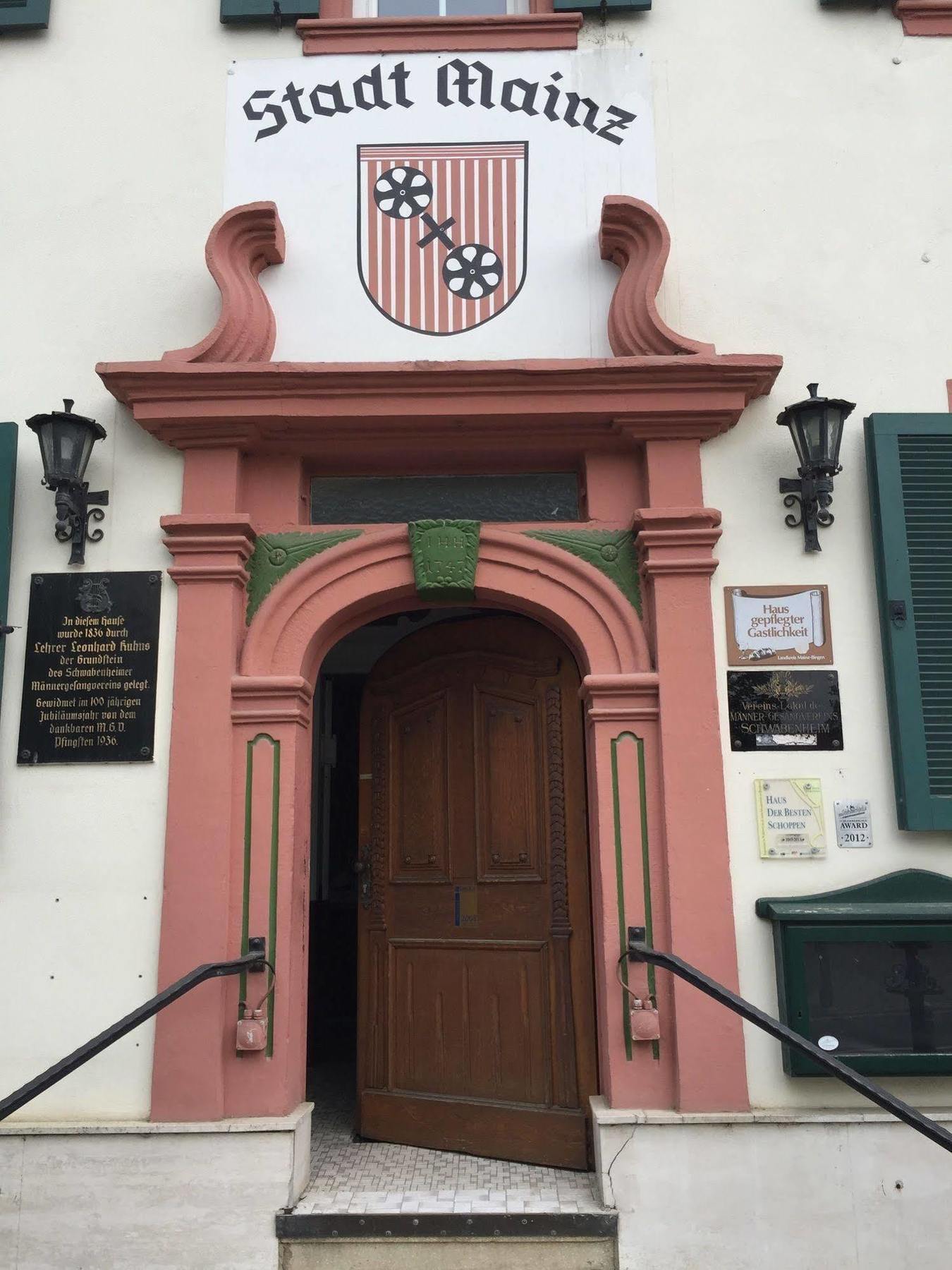 Hotel Stadt Mainz Schwabenheim an der Selz Exteriör bild